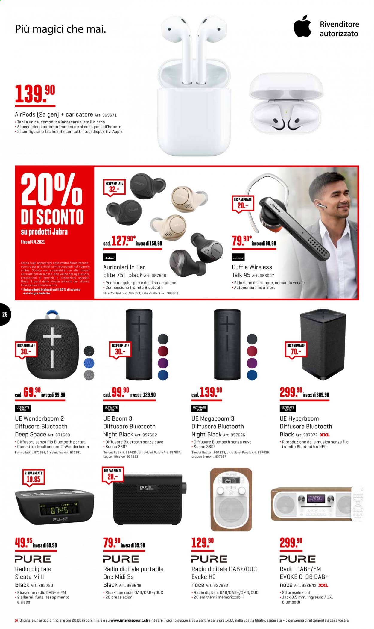 Volantino Interdiscount - 29.3.2021 - 4.4.2021. Pagina 26