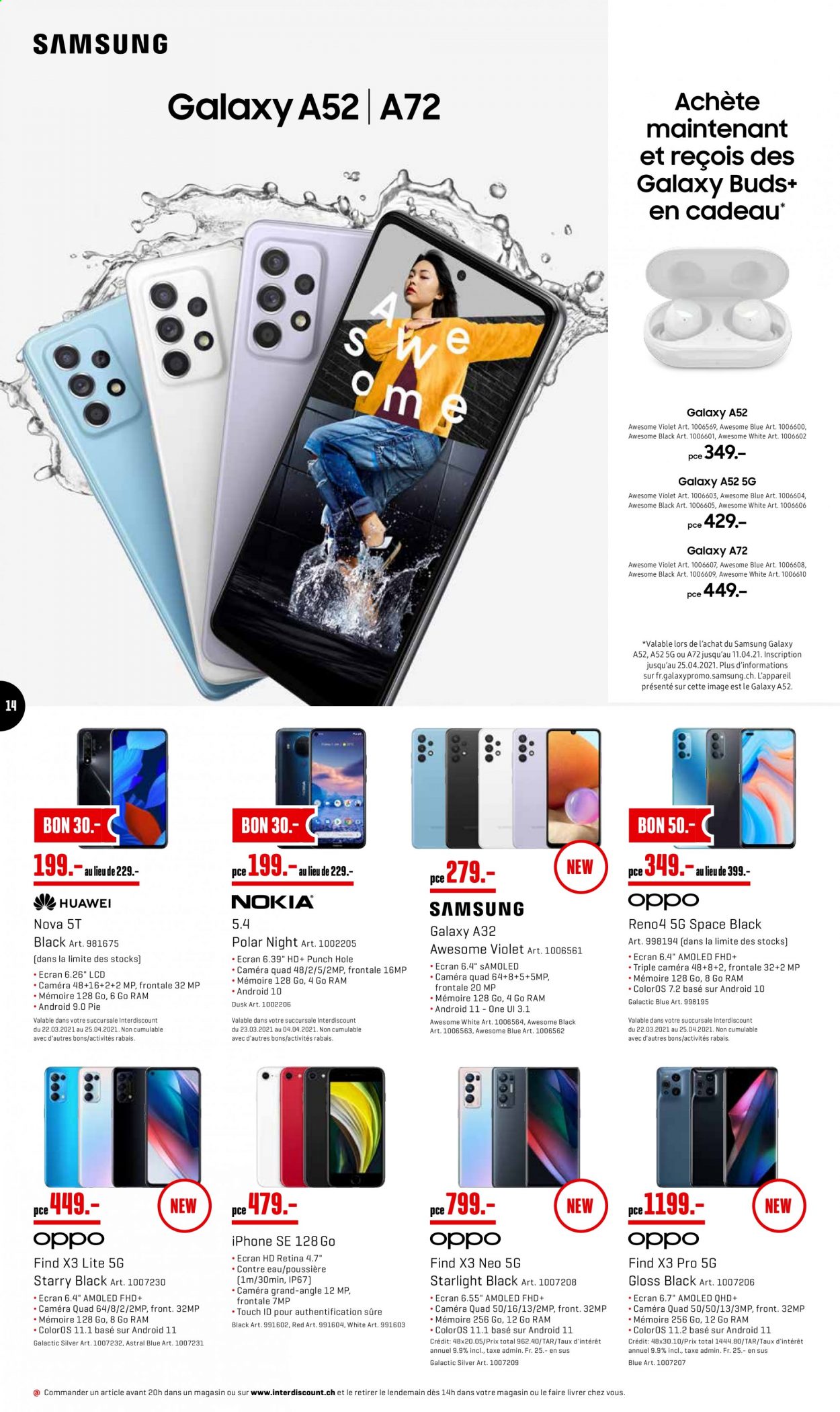 Prospekt Interdiscount - 29.3.2021 - 4.4.2021. Seite 14