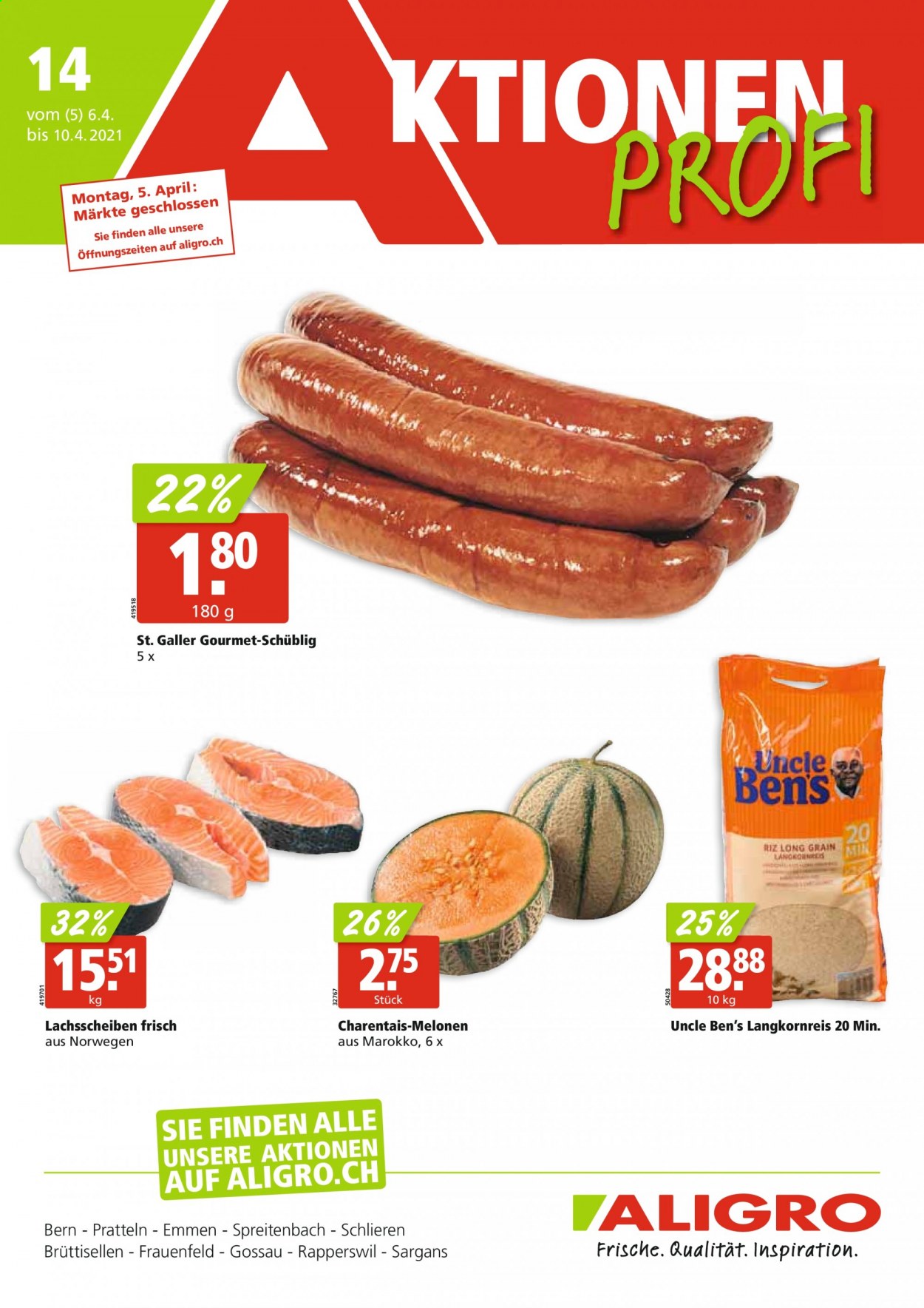 Prospekt ALIGRO - 5.4.2021 - 10.4.2021. Seite 1