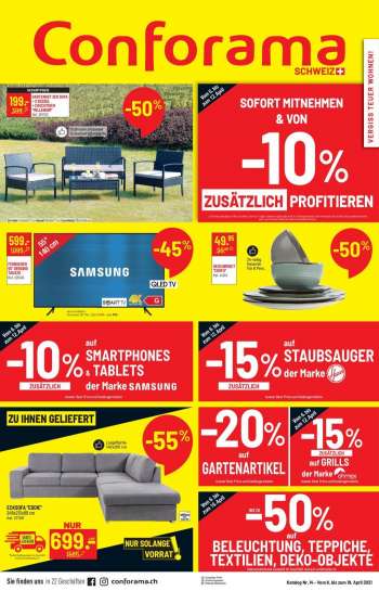 Catalogue Conforama - 6.4.2021 - 19.4.2021.