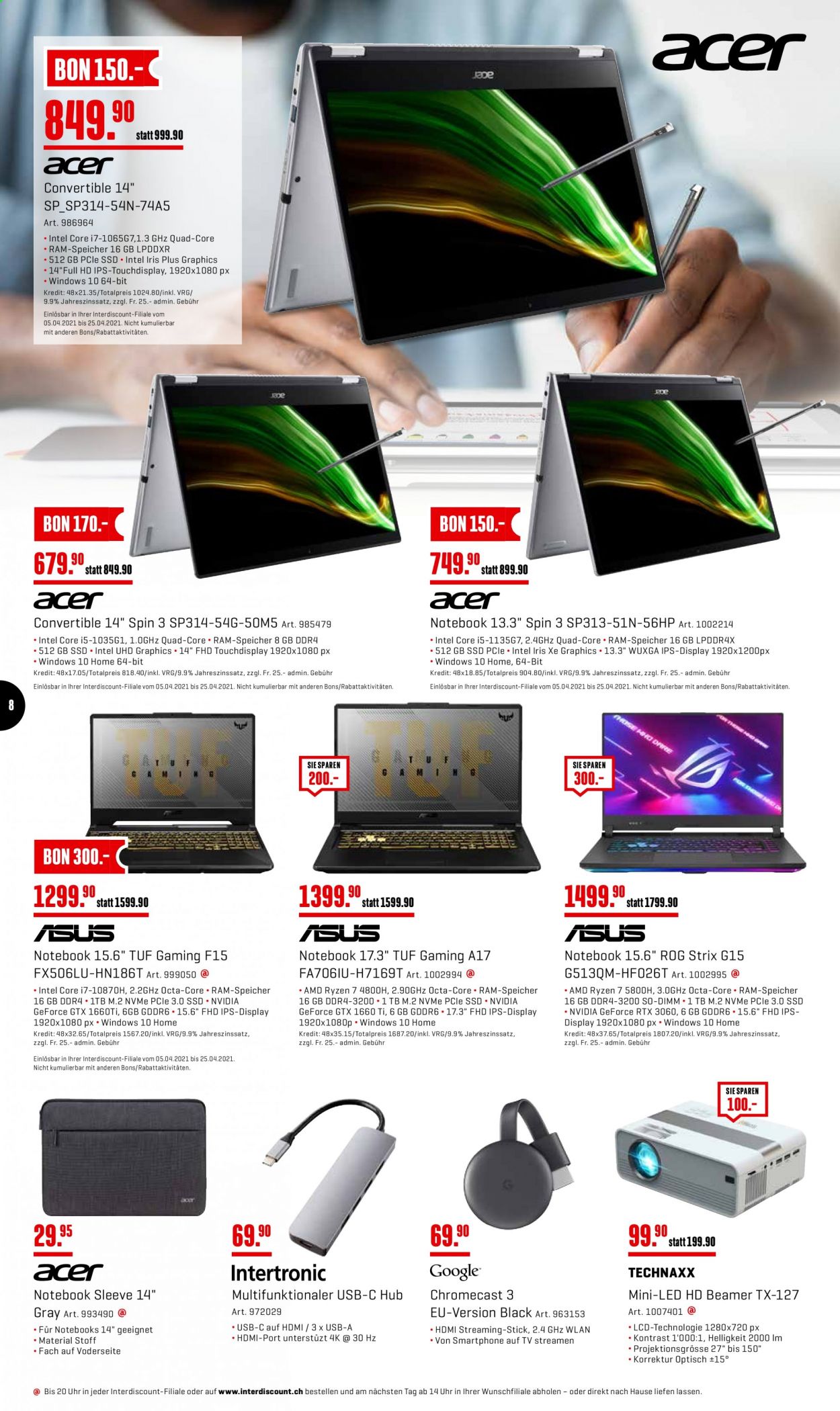 Volantino Interdiscount - 12.4.2021 - 25.4.2021. Pagina 8