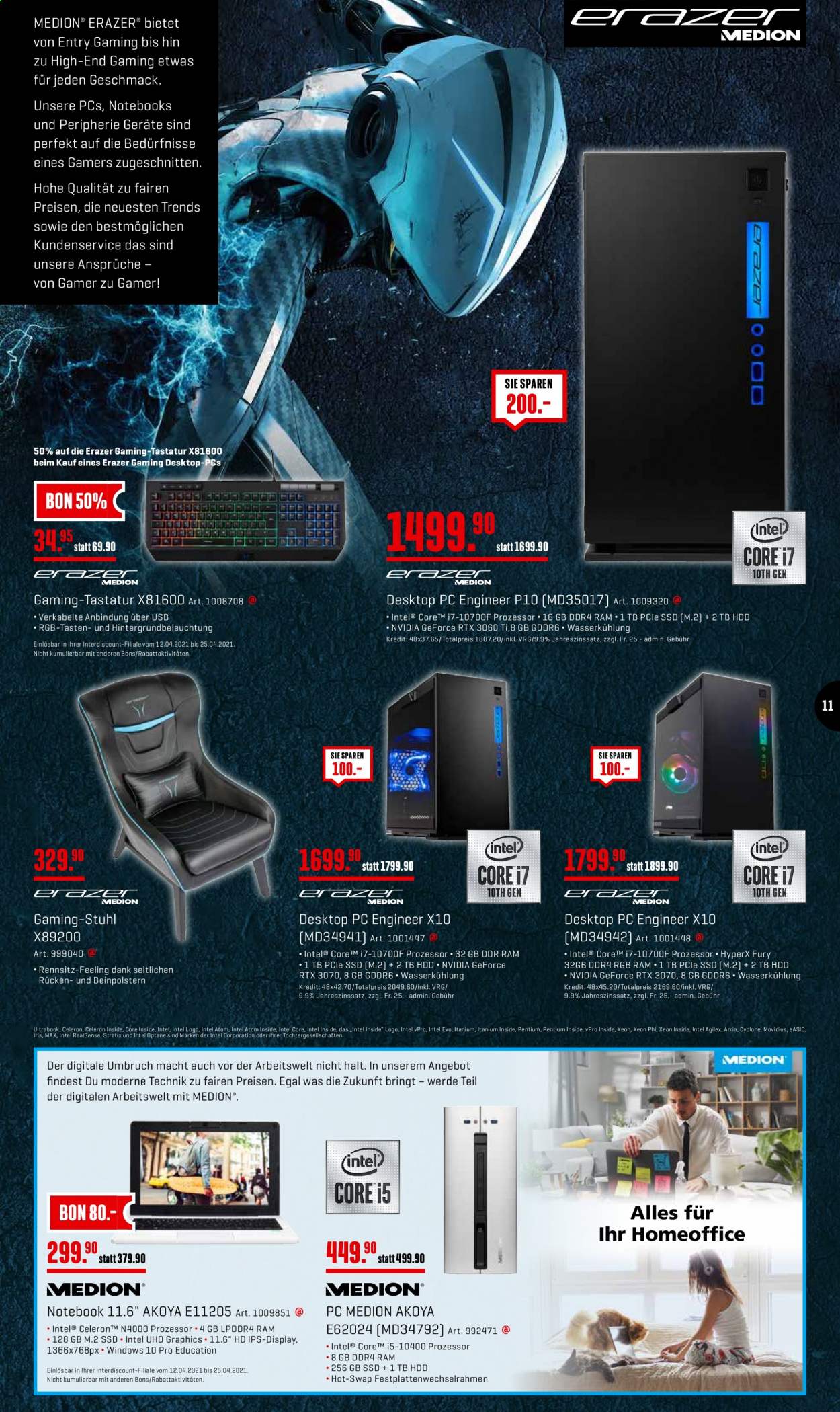 Volantino Interdiscount - 12.4.2021 - 25.4.2021. Pagina 11