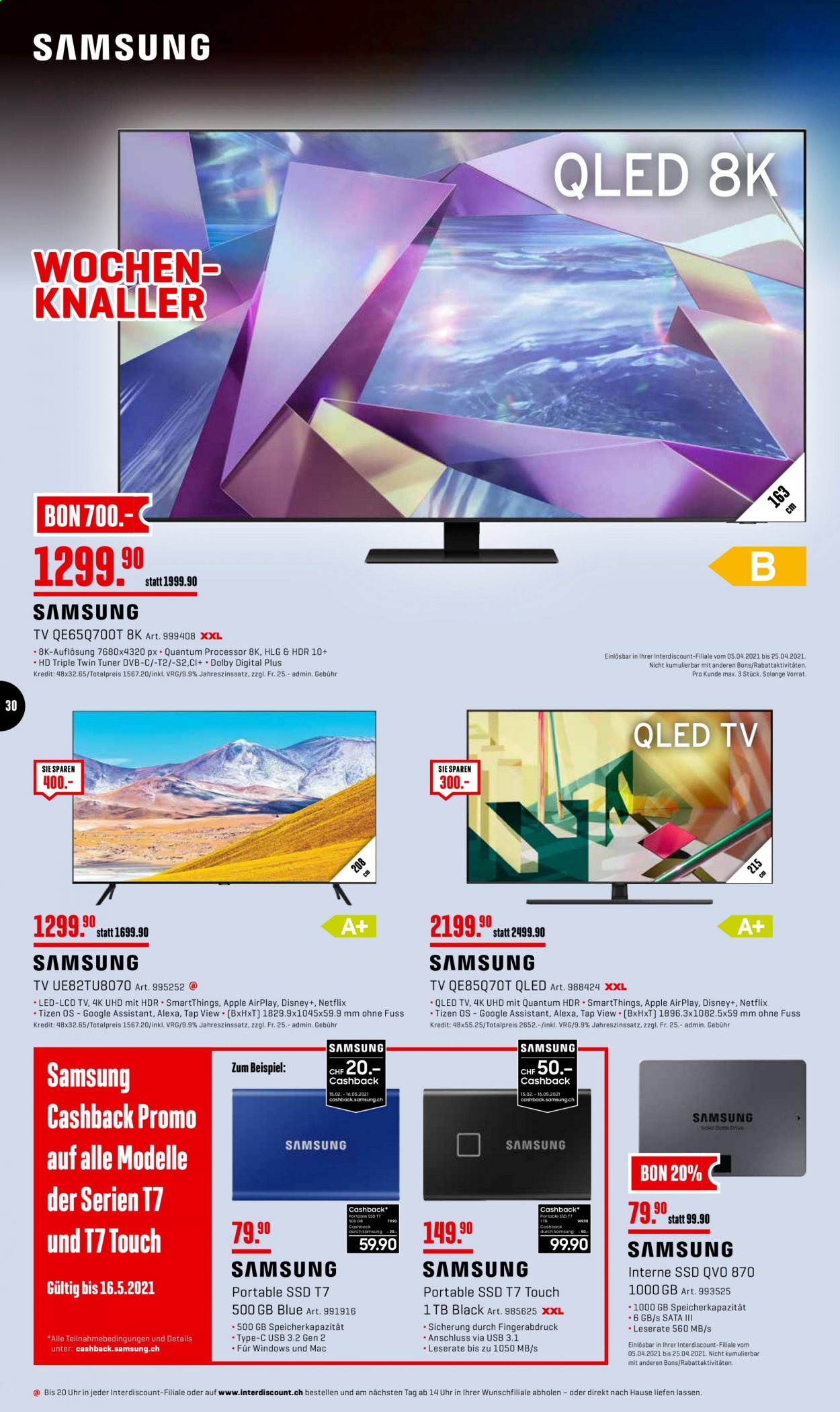 Volantino Interdiscount - 12.4.2021 - 25.4.2021. Pagina 30