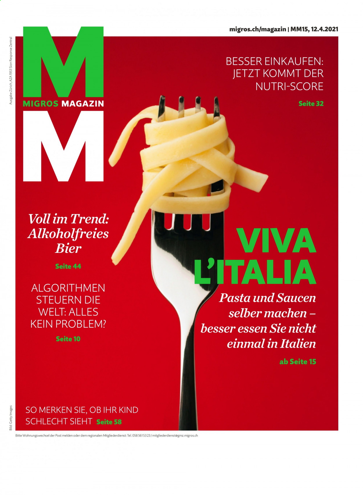 Catalogue Migros - 13.4.2021 - 19.4.2021. Page 1