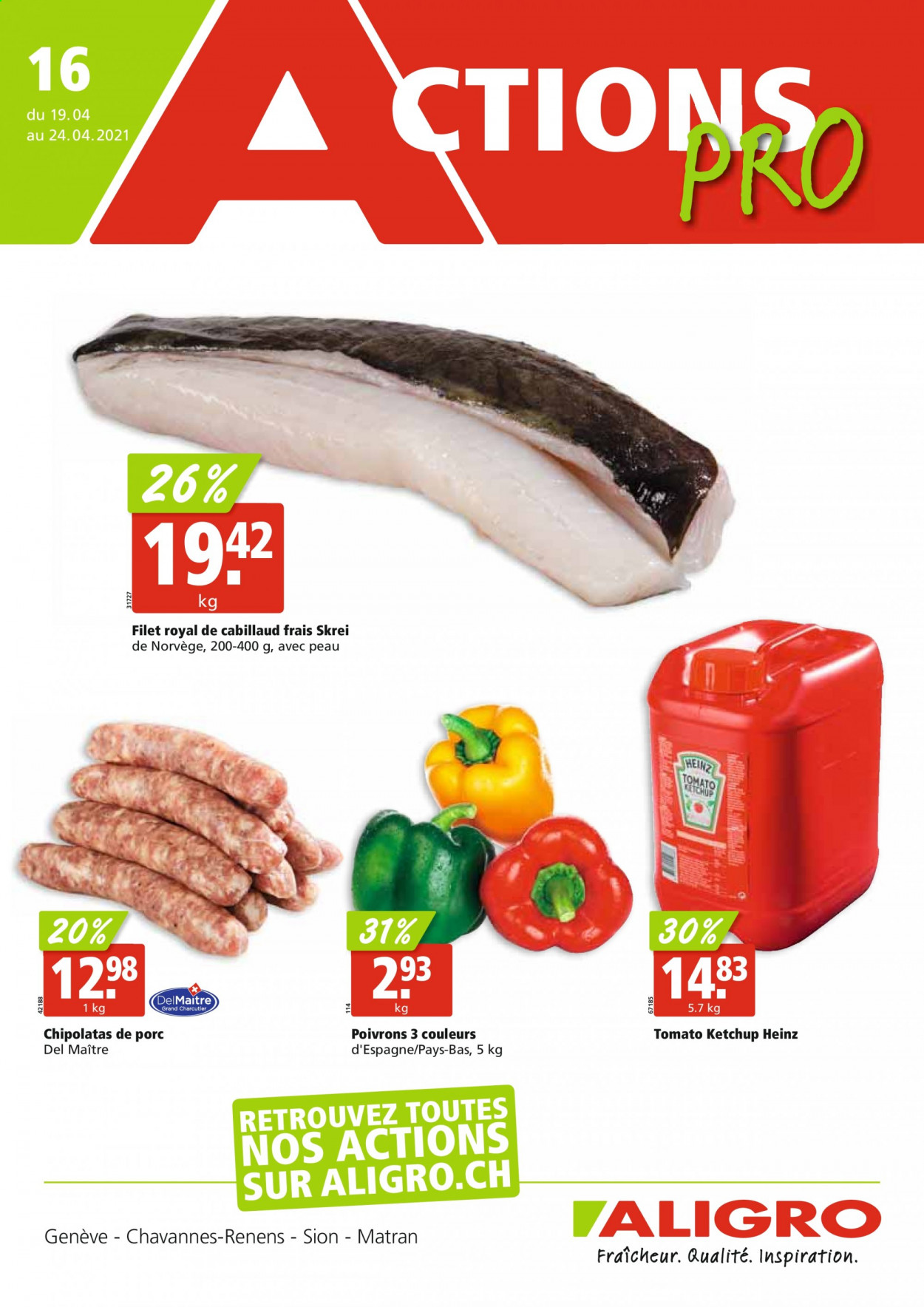 Prospekt ALIGRO - 19.4.2021 - 24.4.2021. Seite 1