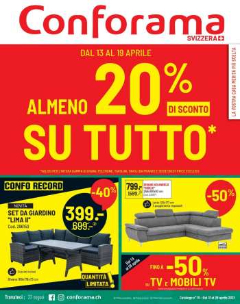 Catalogue Conforama - 13.4.2021 - 26.4.2021.