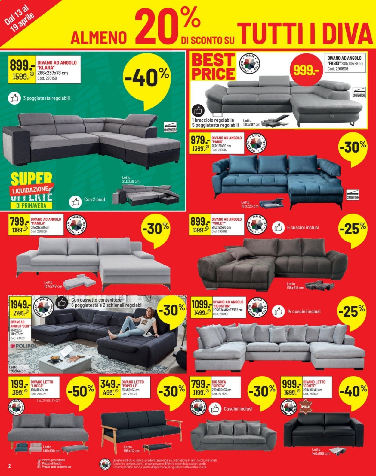 Volantino Conforama - 13.4.2021 - 26.4.2021. Pagina 2