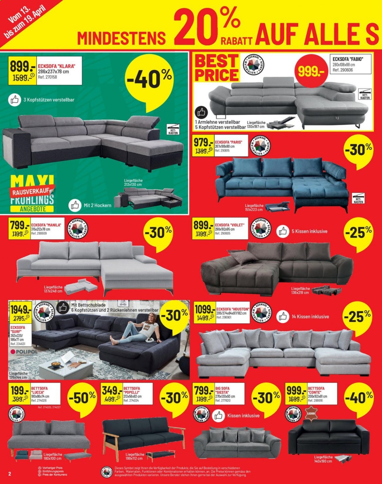 Volantino Conforama - 13.4.2021 - 26.4.2021. Pagina 2