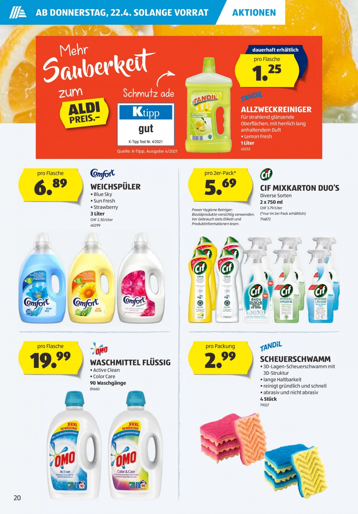 Volantino Aldi - 22.4.2021 - 28.4.2021. Pagina 20