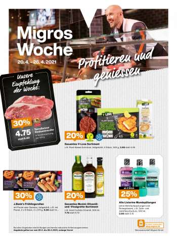 Prospekte Migros - 20.4.2021 - 26.4.2021.