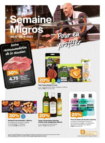 Catalogue Migros - 20.4.2021 - 26.4.2021.