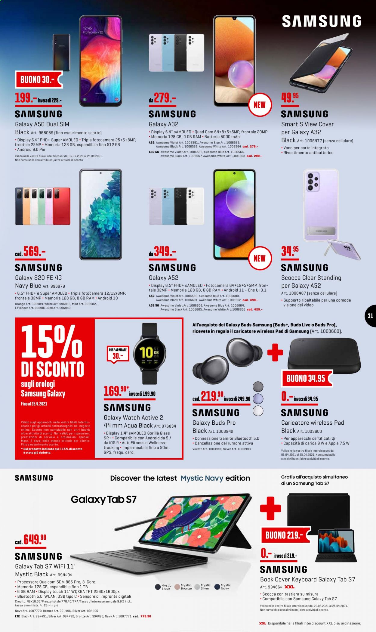 Prospekt Interdiscount - 19.4.2021 - 25.4.2021. Seite 31