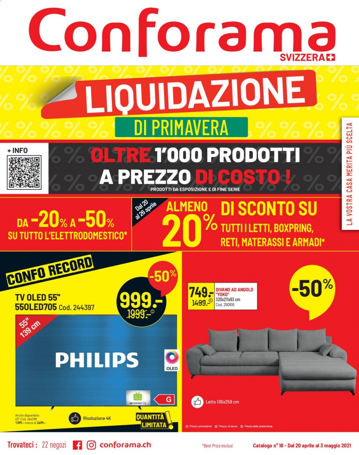 Catalogue Conforama - 20.4.2021 - 3.5.2021. Page 1
