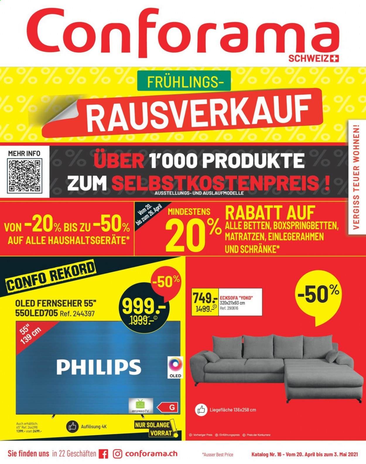 Catalogue Conforama - 20.4.2021 - 3.5.2021. Page 1