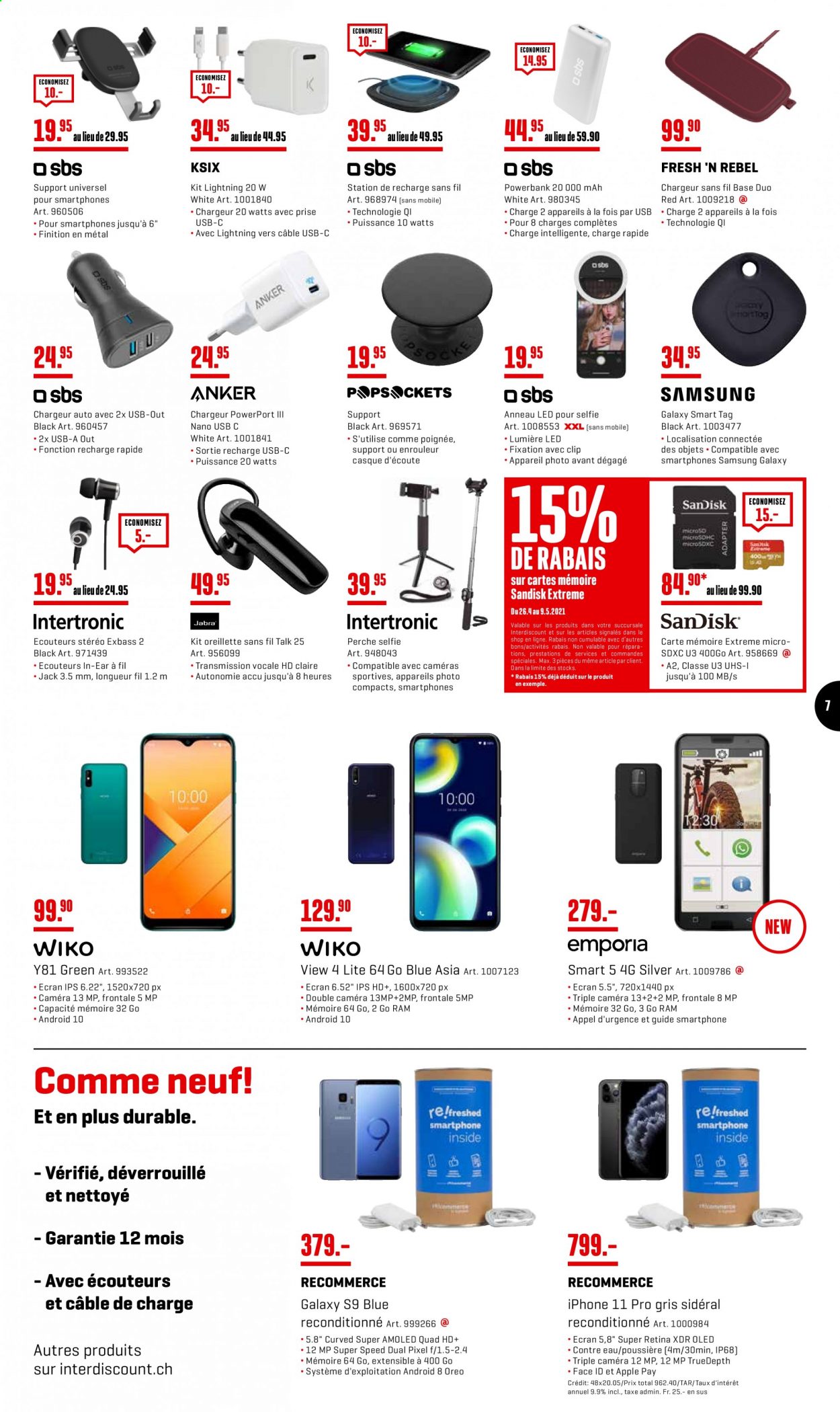 Prospekt Interdiscount - 26.4.2021 - 9.5.2021. Seite 7