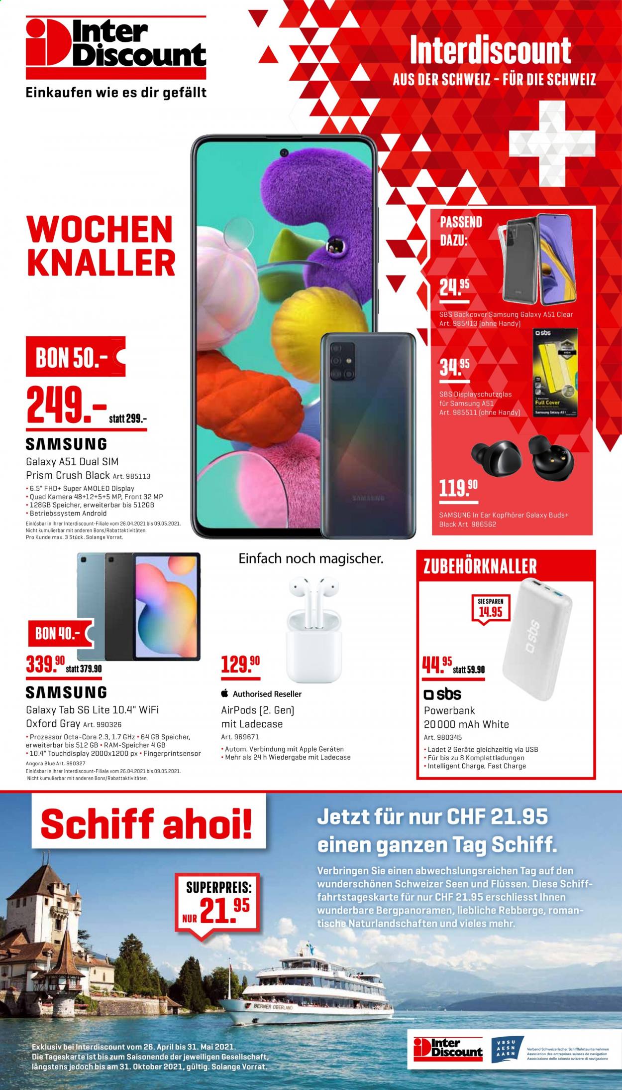 Prospekt Interdiscount - 26.4.2021 - 9.5.2021. Seite 1