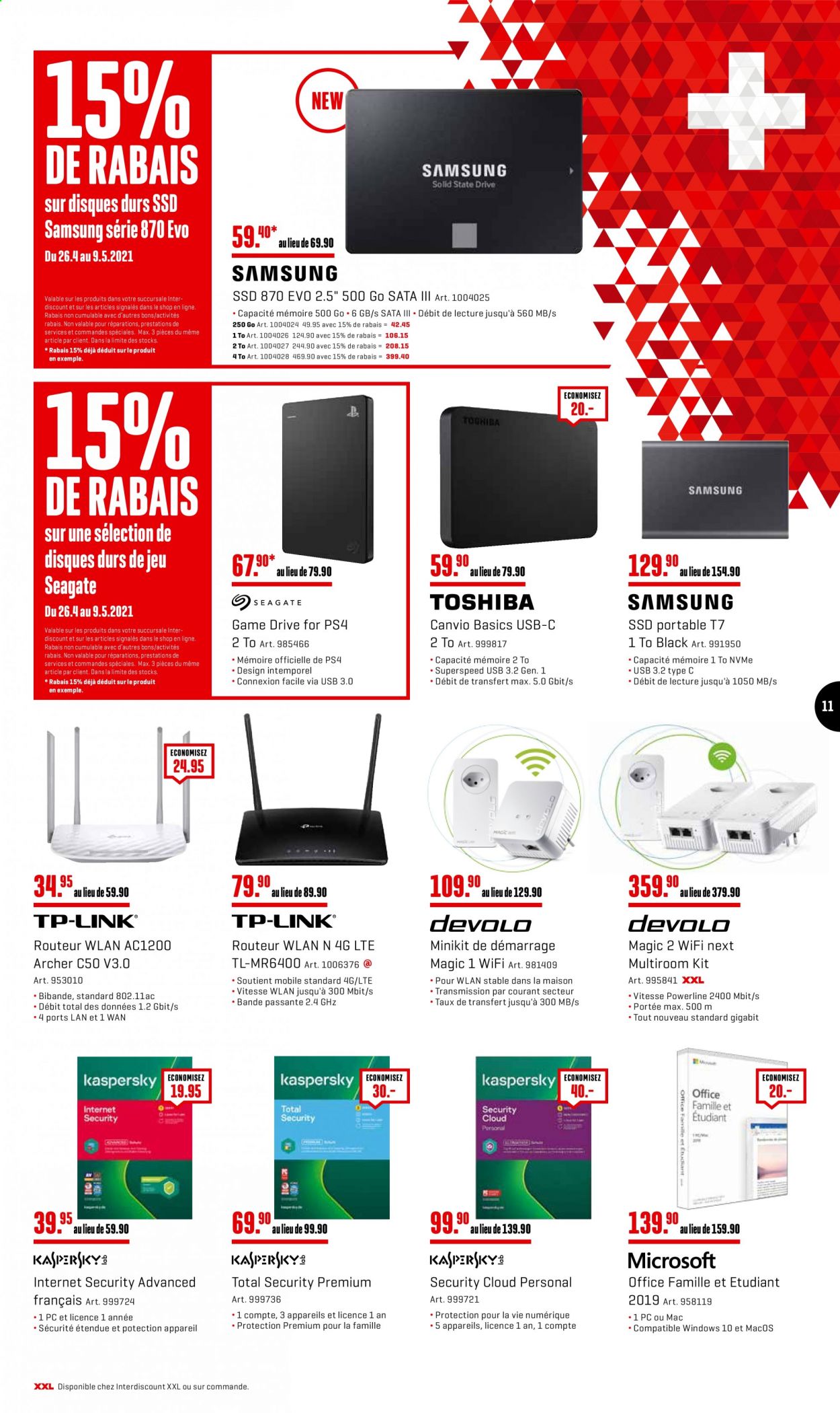 Volantino Interdiscount - 26.4.2021 - 9.5.2021. Pagina 11