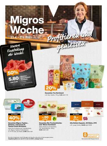 Volantino Migros - 27.4.2021 - 3.5.2021.