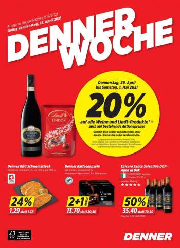 Prospekte Denner - 27.4.2021 - 3.5.2021.