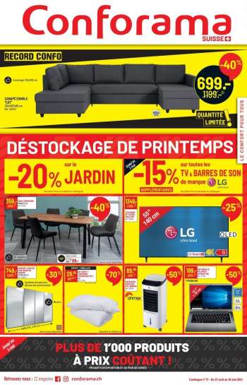 Catalogue Conforama - 27.4.2021 - 10.5.2021.