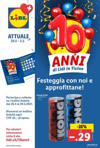 Volantino Lidl - 29.4.2021 - 5.5.2021.