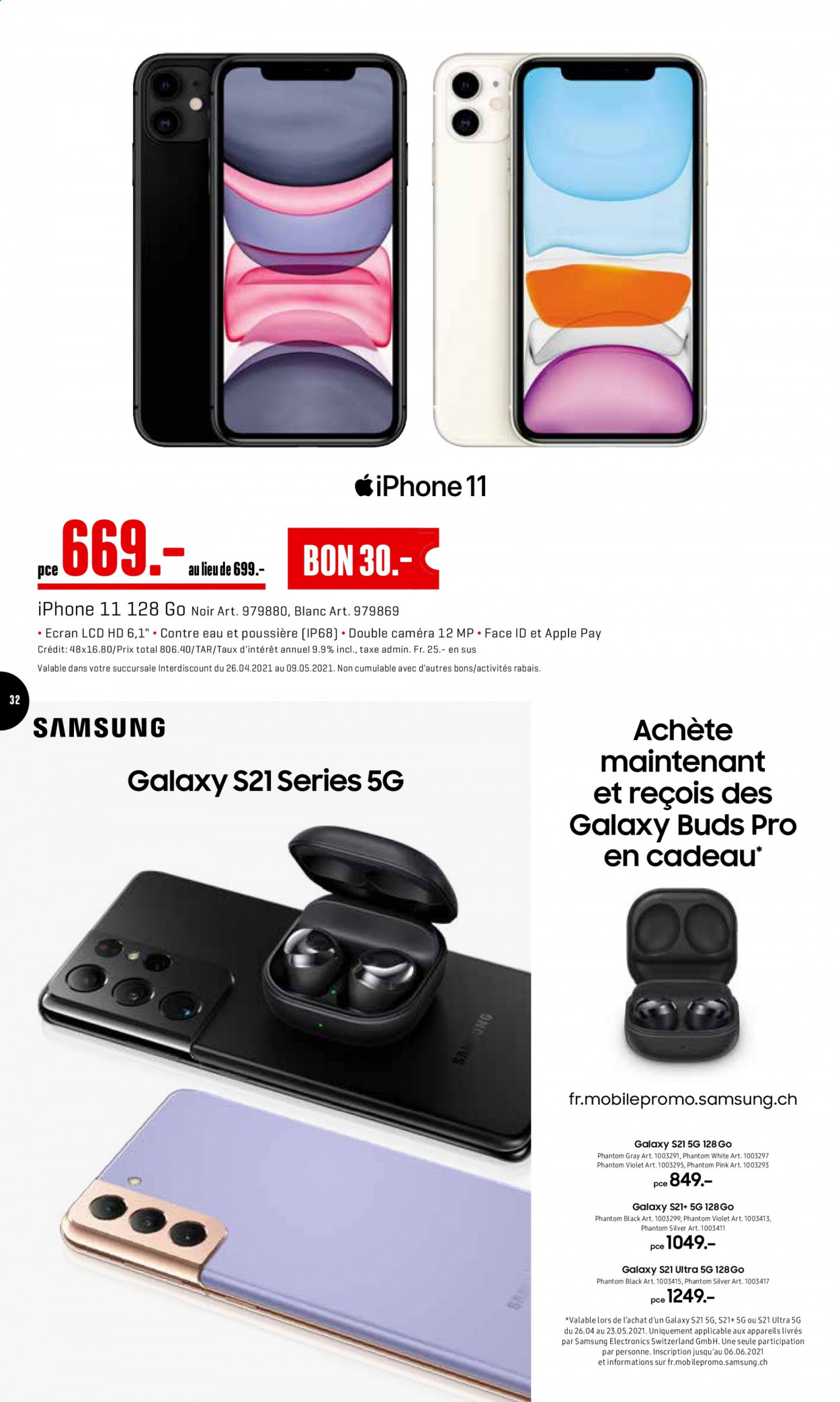 Volantino Interdiscount - 3.5.2021 - 9.5.2021. Pagina 32