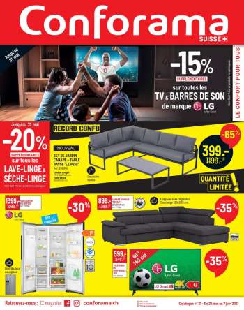 Catalogue Conforama - 25.5.2021 - 7.6.2021.