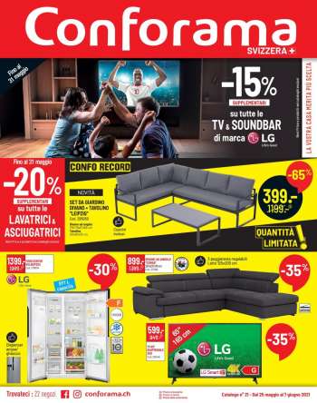 Volantino Conforama - 25.5.2021 - 7.6.2021.
