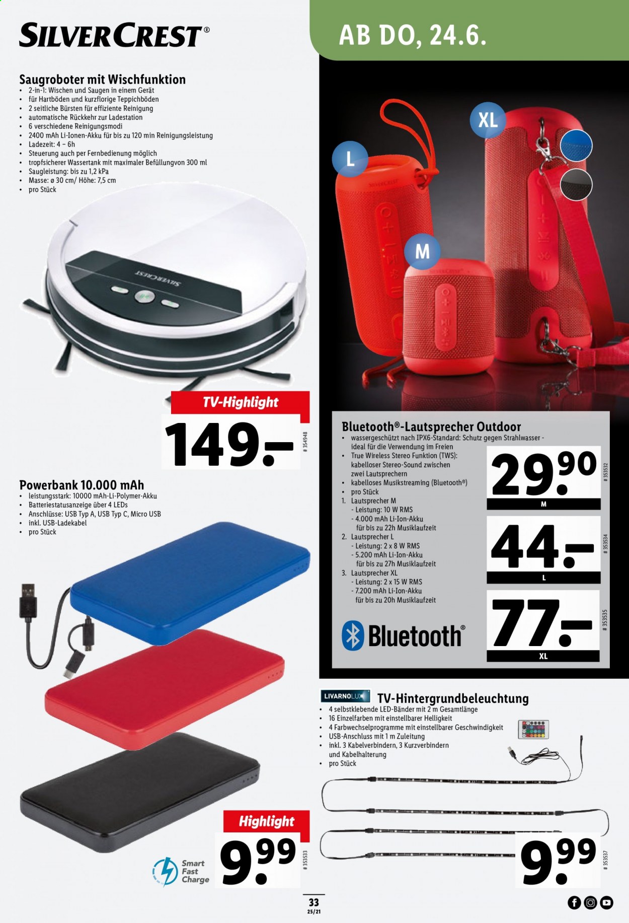 Catalogue Lidl - 24.6.2021 - 30.6.2021. Page 33