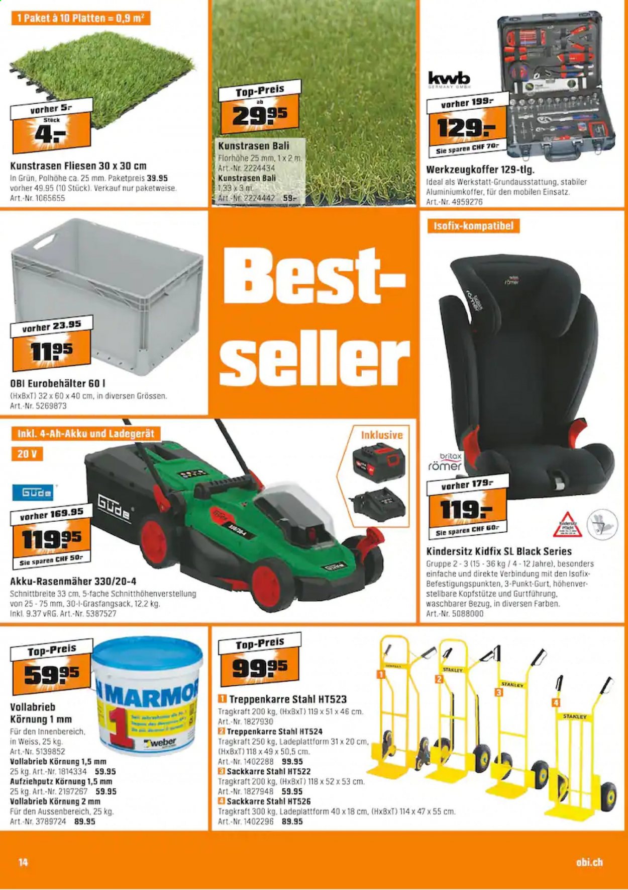 Catalogue OBI - 21.6.2021 - 10.7.2021. Page 14