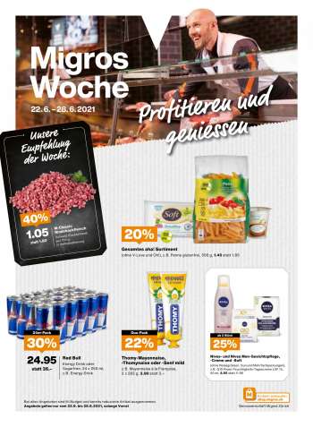 Prospekte Migros - 22.6.2021 - 28.6.2021.
