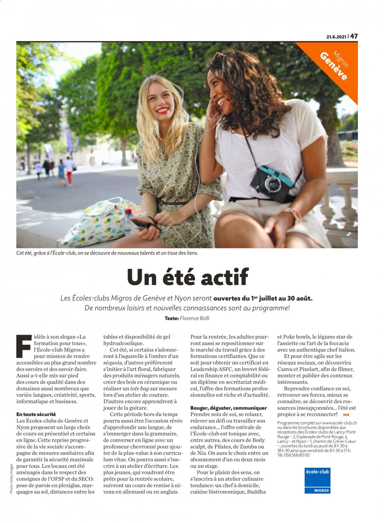 Prospekt Migros - 22.6.2021 - 28.6.2021. Seite 47