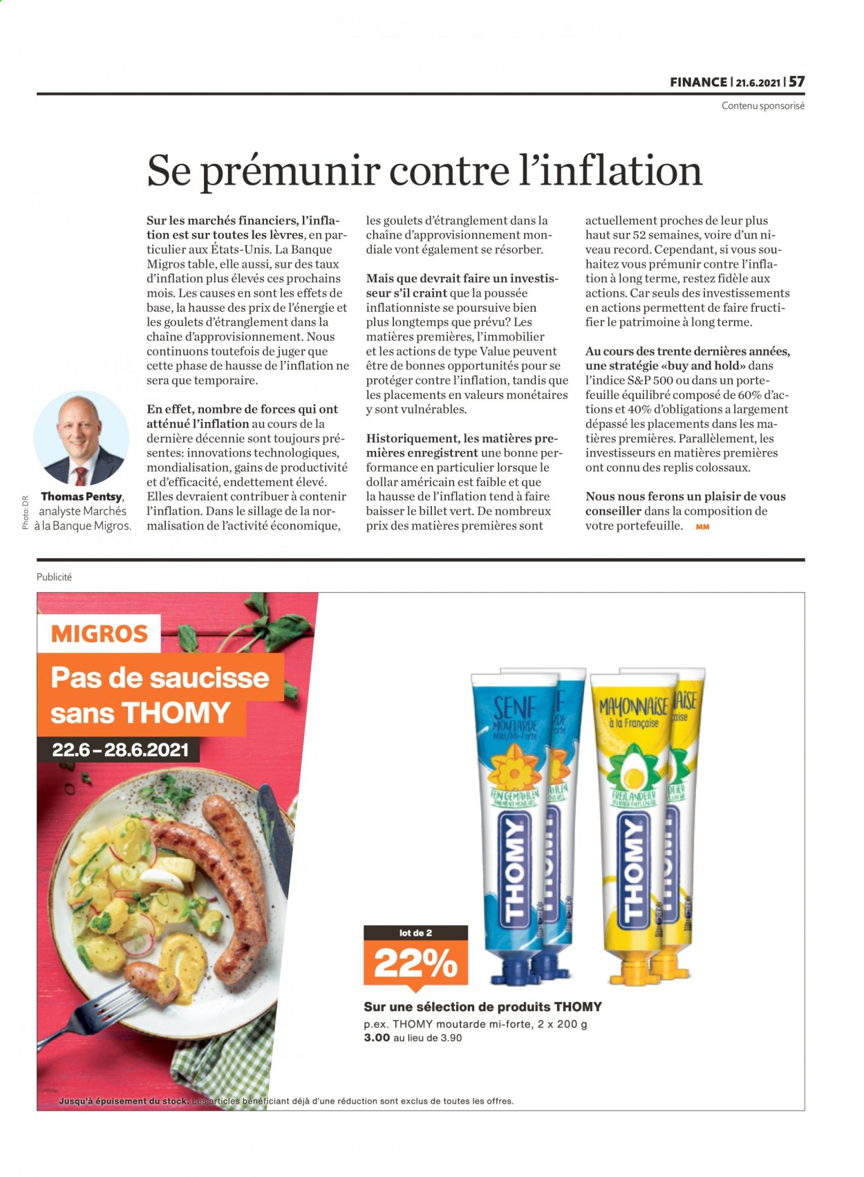 Prospekt Migros - 22.6.2021 - 28.6.2021. Seite 57
