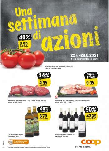 Volantino Coop - 22.6.2021 - 26.6.2021.