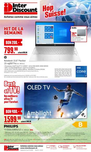 Volantino Interdiscount - 21.6.2021 - 27.6.2021.