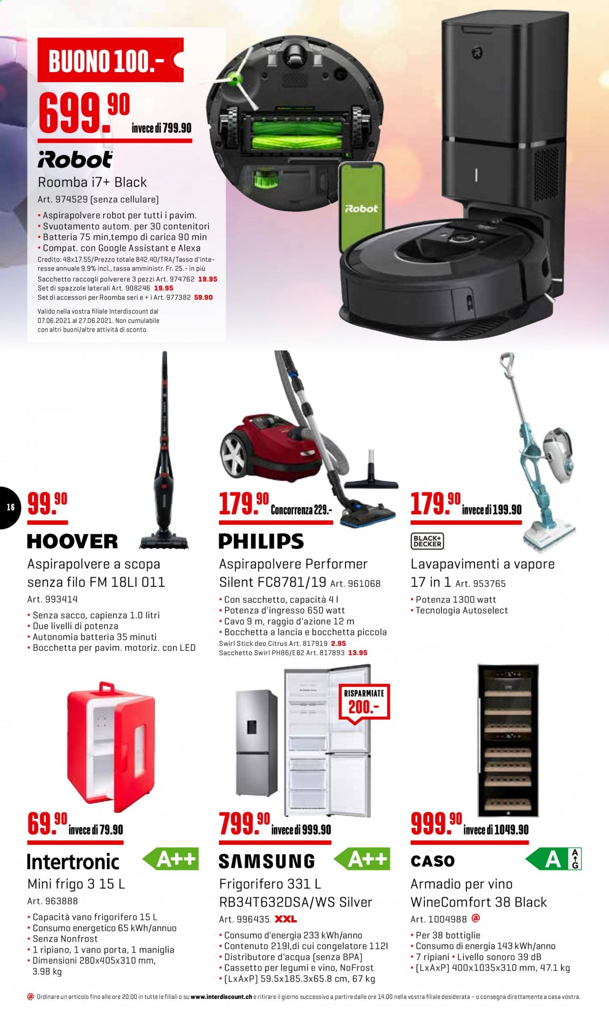 Volantino Interdiscount - 21.6.2021 - 27.6.2021. Pagina 16