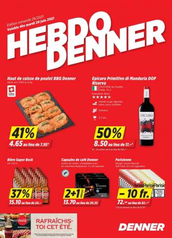Prospekte Denner - 29.6.2021 - 5.7.2021.