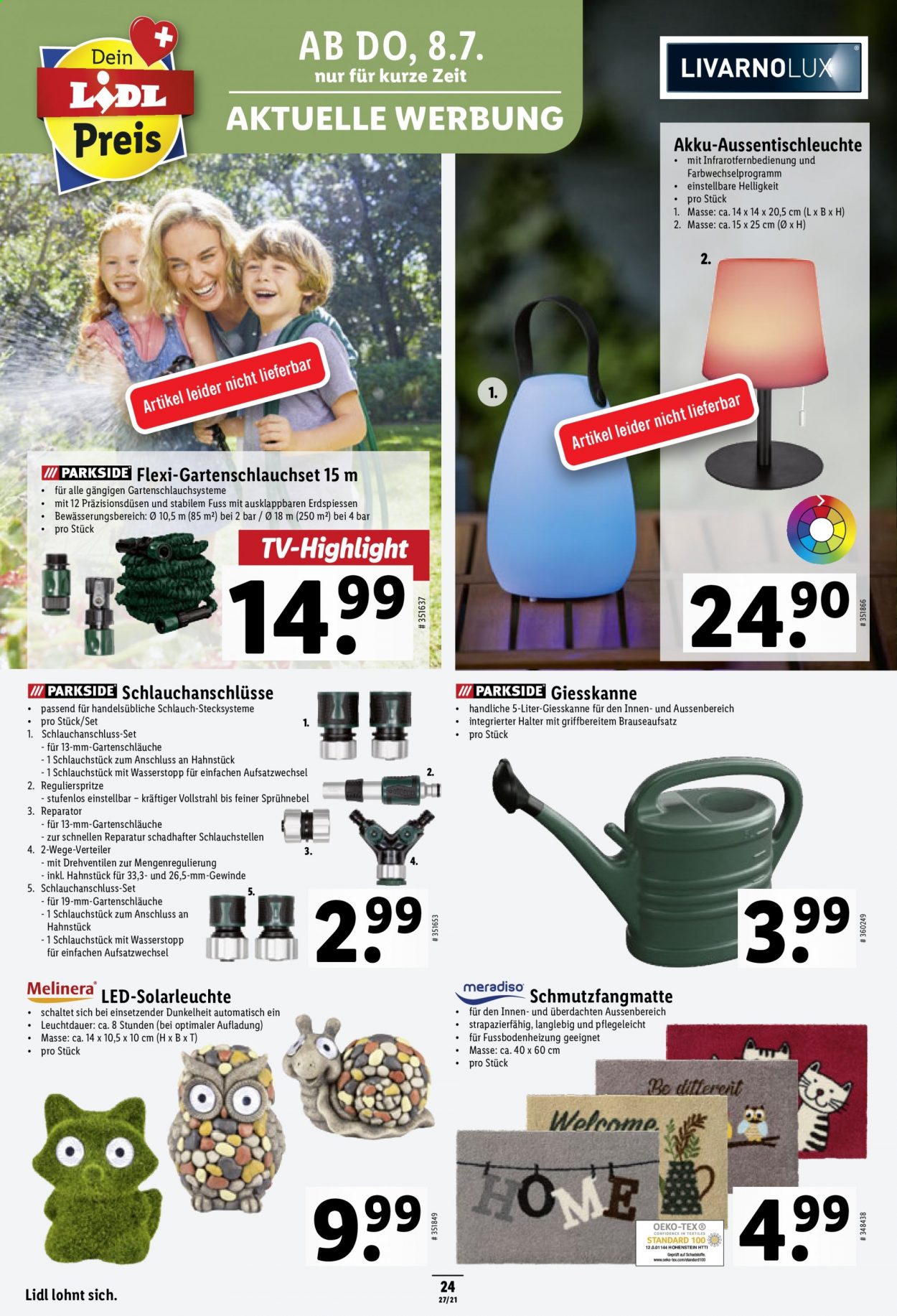 Prospekt Lidl - 8.7.2021 - 14.7.2021. Seite 24