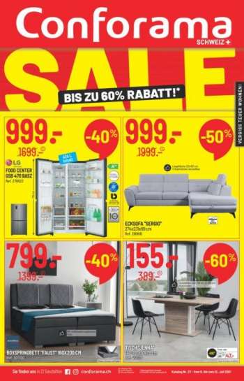 Catalogue Conforama - 6.7.2021 - 12.7.2021.