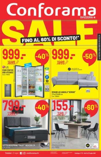 Catalogue Conforama - 6.7.2021 - 12.7.2021.