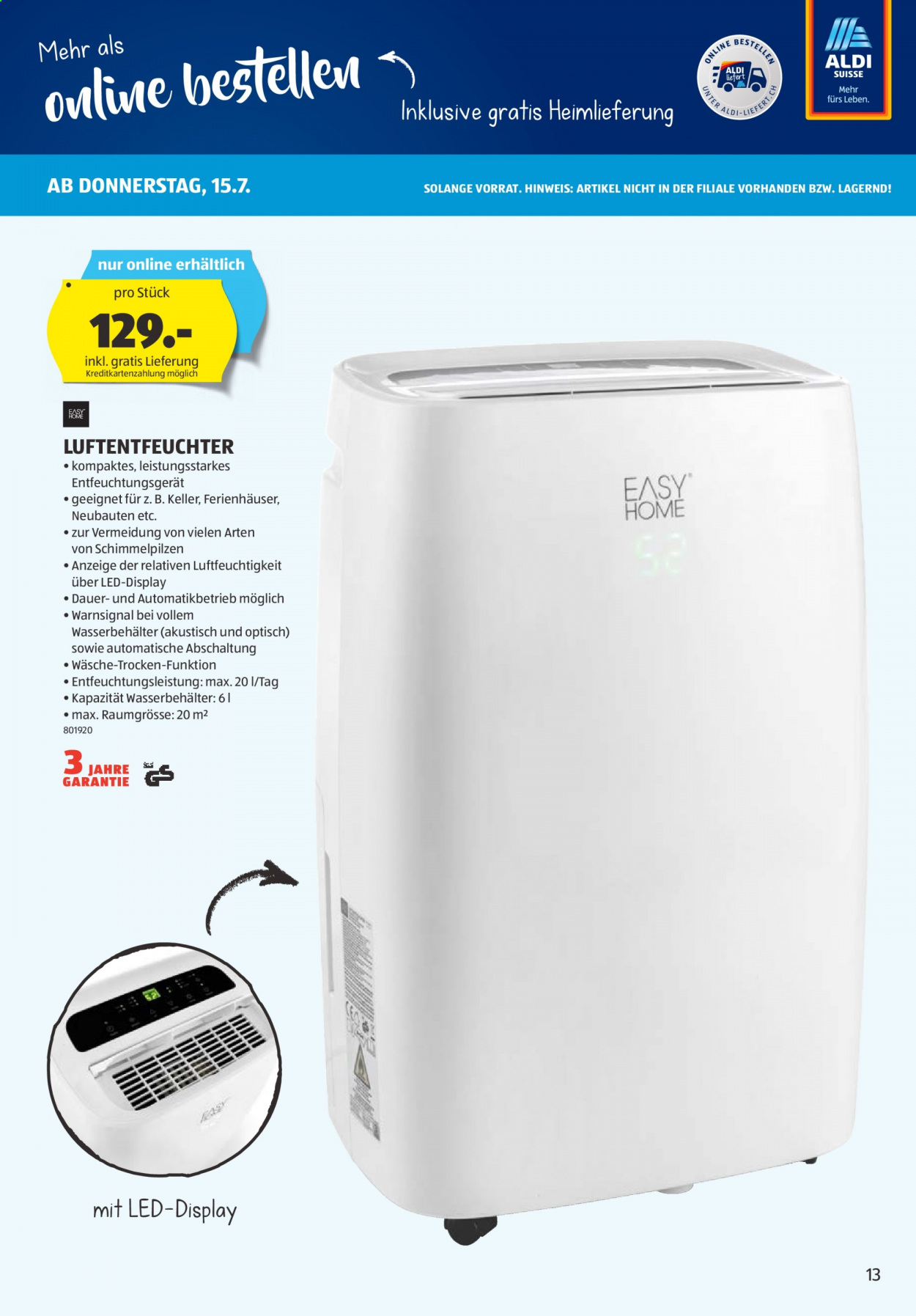 Prospekt Aldi - 15.7.2021 - 21.7.2021. Seite 13