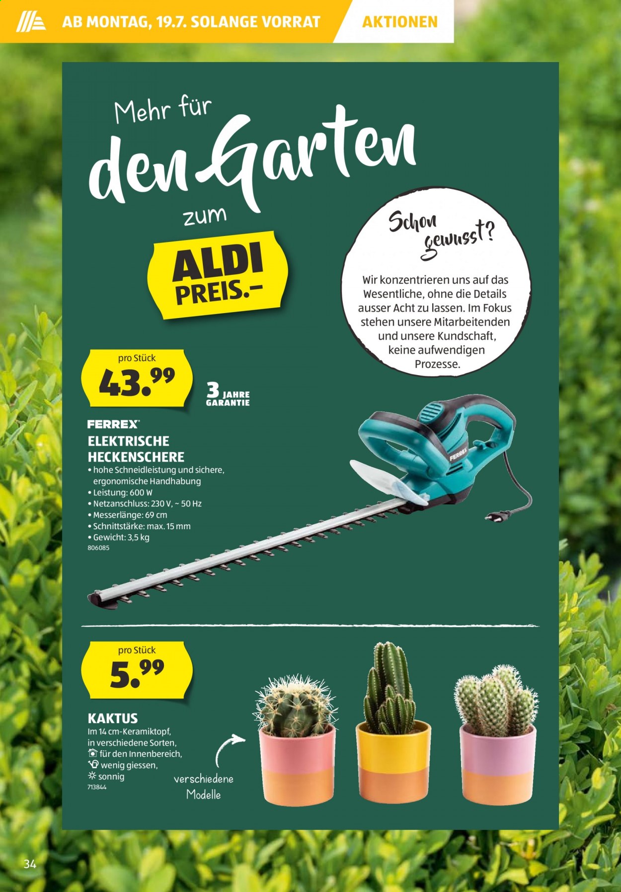 Prospekt Aldi - 15.7.2021 - 21.7.2021. Seite 34