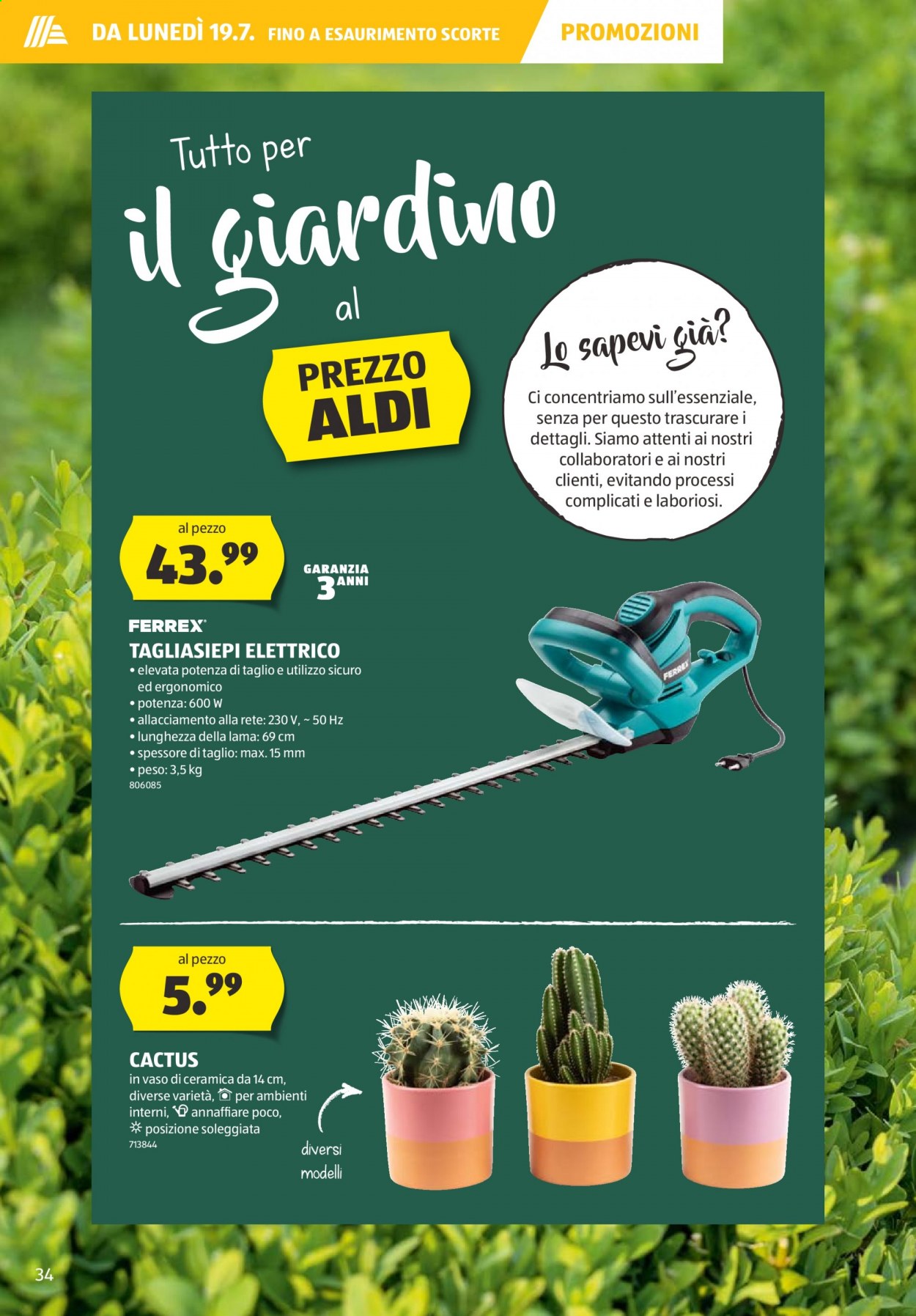 Volantino Aldi - 15.7.2021 - 21.7.2021. Pagina 34