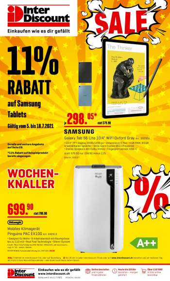 Catalogue Interdiscount - 5.7.2021 - 18.7.2021.