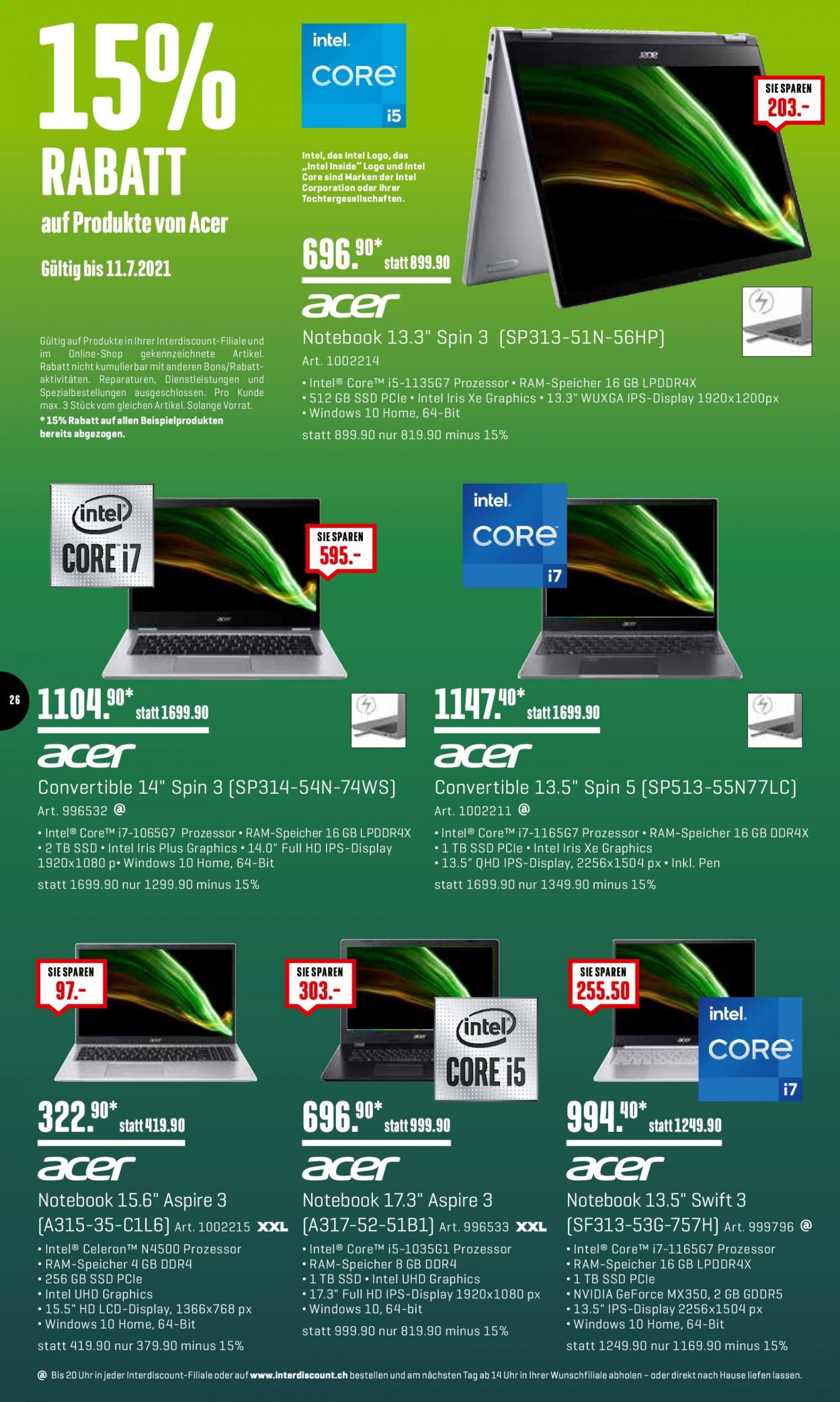 Volantino Interdiscount - 5.7.2021 - 11.7.2021. Pagina 26