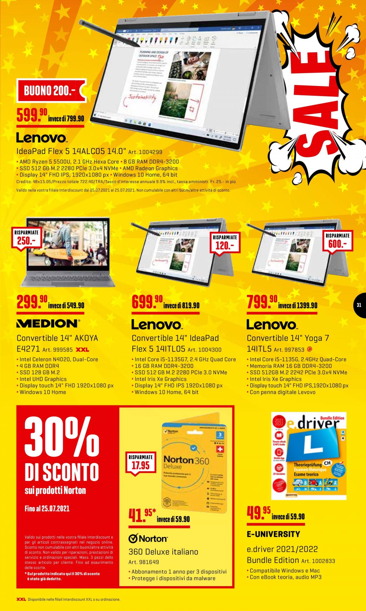 Volantino Interdiscount - 5.7.2021 - 11.7.2021. Pagina 31