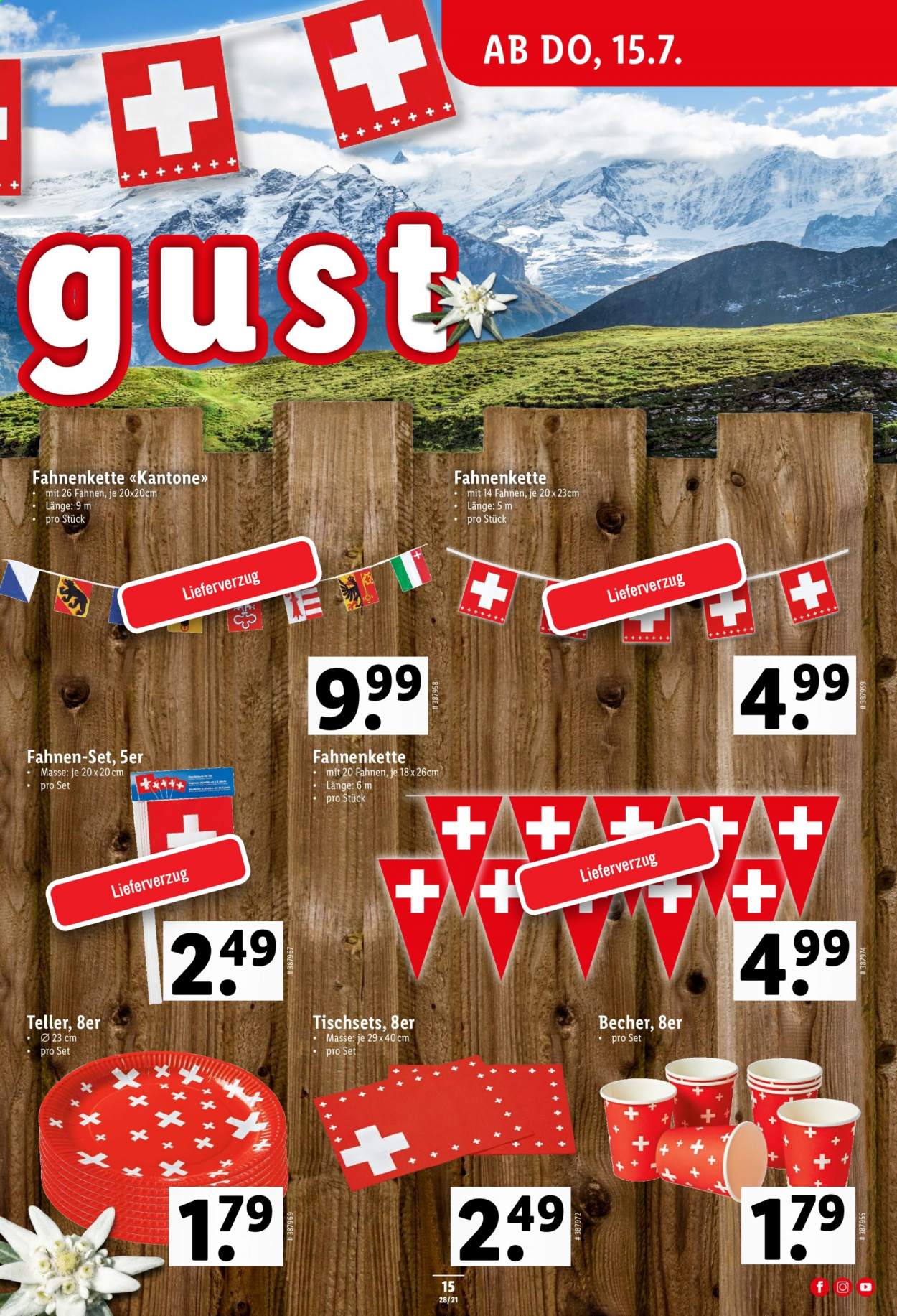 Prospekt Lidl - 15.7.2021 - 21.7.2021. Seite 15