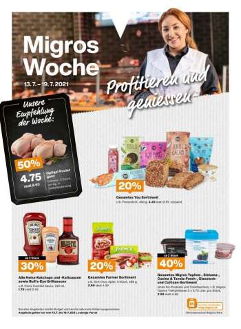 Prospekte Migros - 13.7.2021 - 19.7.2021.