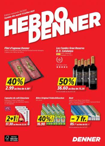 Catalogue Denner - 13.7.2021 - 19.7.2021.