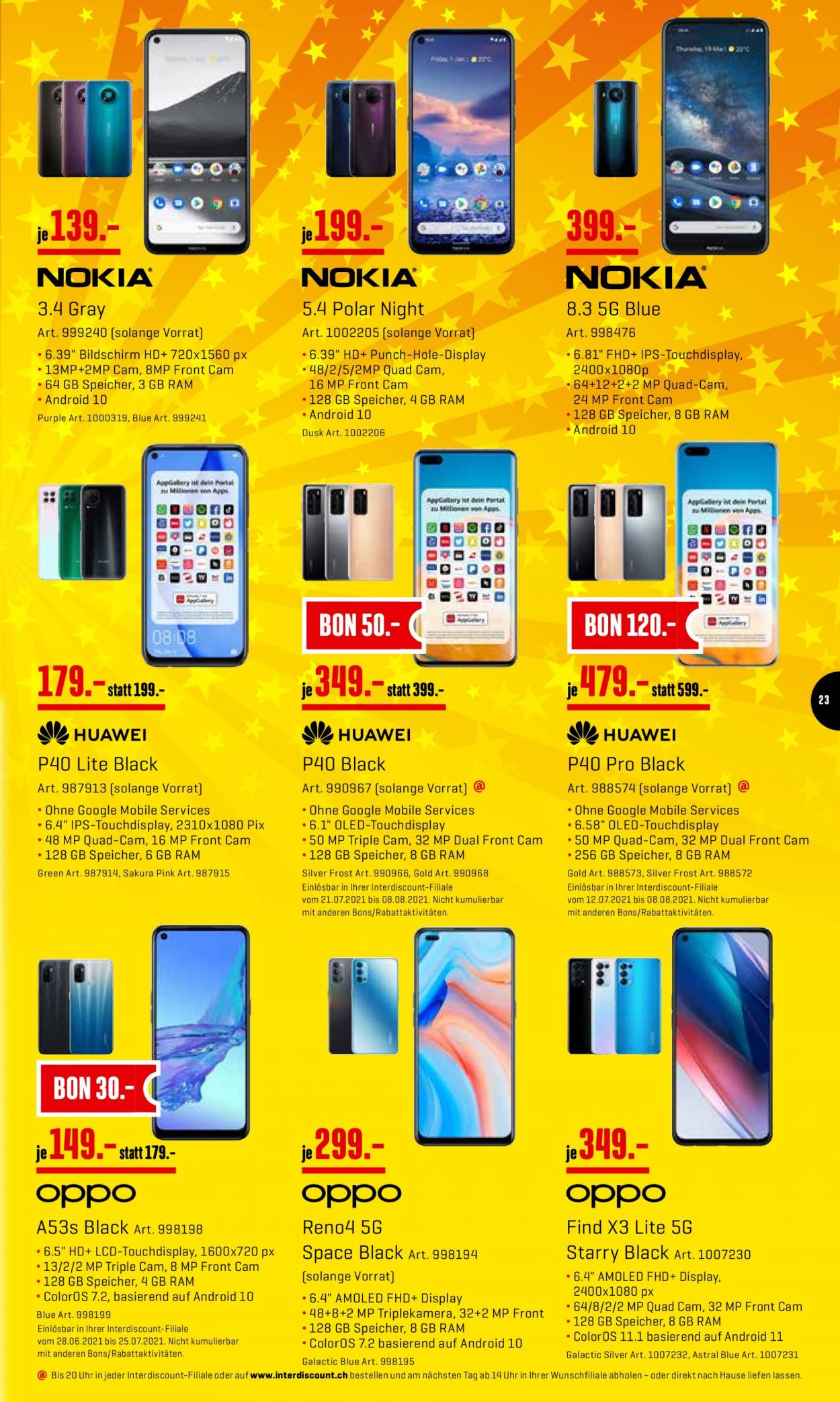 Prospekt Interdiscount - 12.7.2021 - 25.7.2021. Seite 23